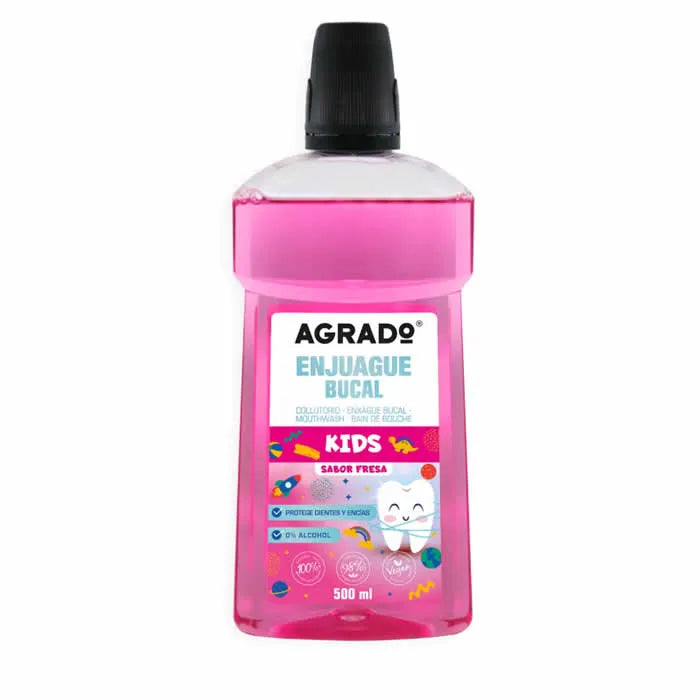 Agrado Mouthwash Kids Strawberry 500ml