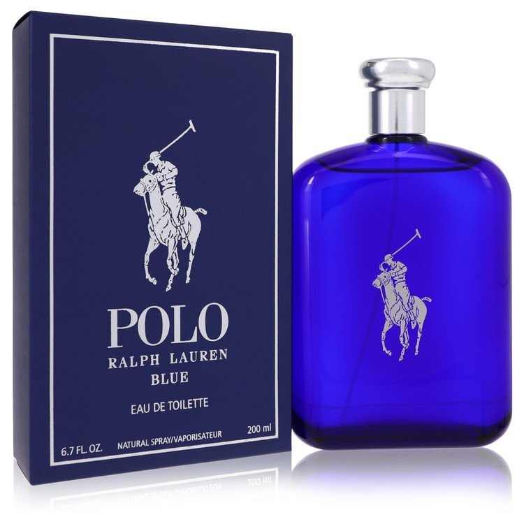 Polo Blue Eau De Toilette Spray By Ralph Lauren - Size: 200 ml Eau De Toilette Spray