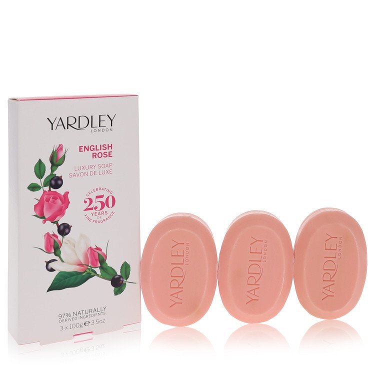 English Rose Yardley 3 x 3.5 oz Luxury Soap By Yardley London - Size: 104 ml 3 x 3.5 oz Luxury Soap