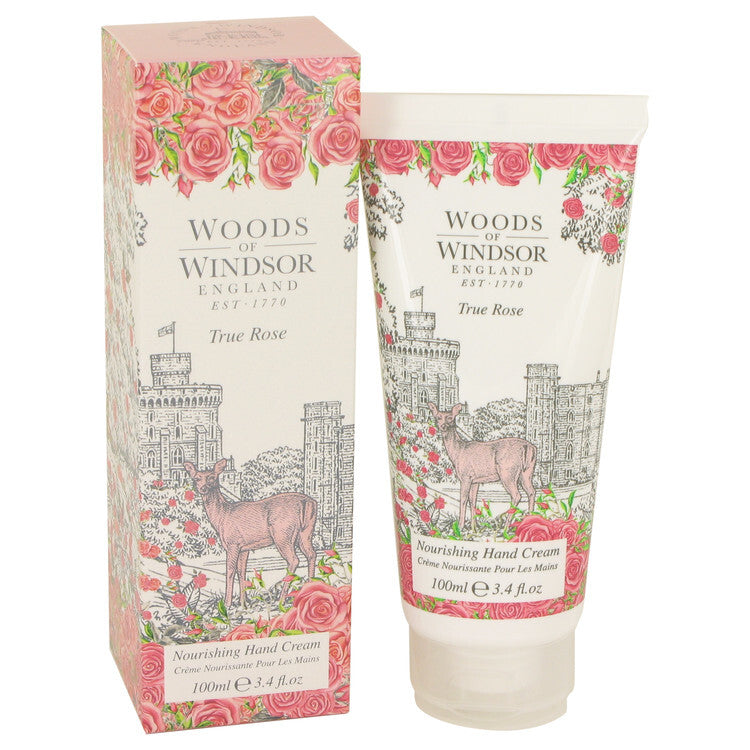 True Rose Hand Cream By Woods of Windsor - Size: 100 ml Hand Cream