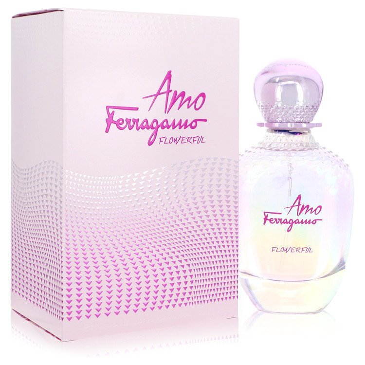 Amo Flowerful Eau De Toilette Spray By Salvatore Ferragamo - Size: 100 ml Eau De Toilette Spray