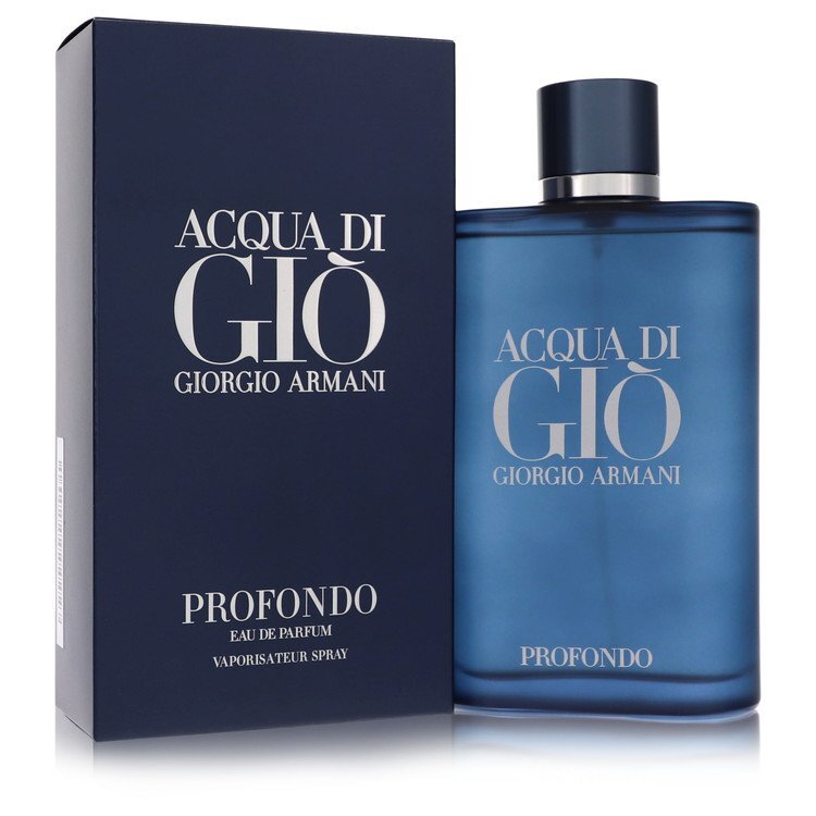 Acqua Di Gio Profondo Eau De Parfum Spray By Giorgio Armani - Size: 200 ml Eau De Parfum Spray