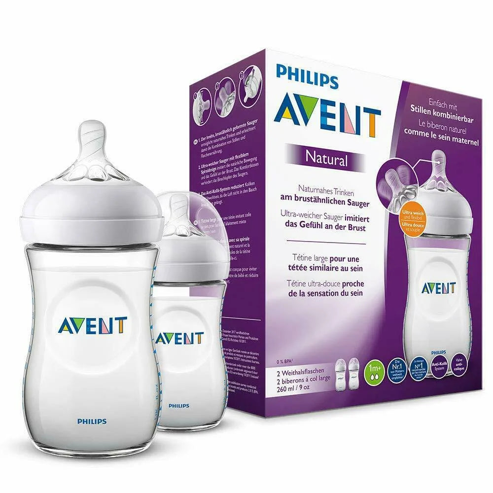 Avent Baby Bottle PP Natural 260ml x 2 Units