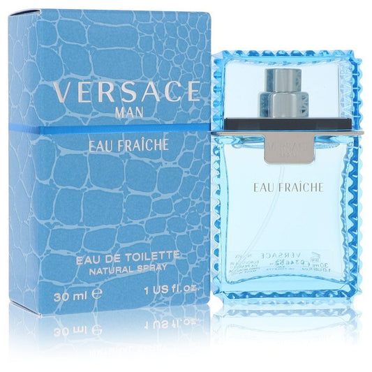 Versace Man Eau Fraiche Eau De Toilette Spray (Blue) By Versace - Size: 30 ml Eau Fraiche Eau De Toilette Spray