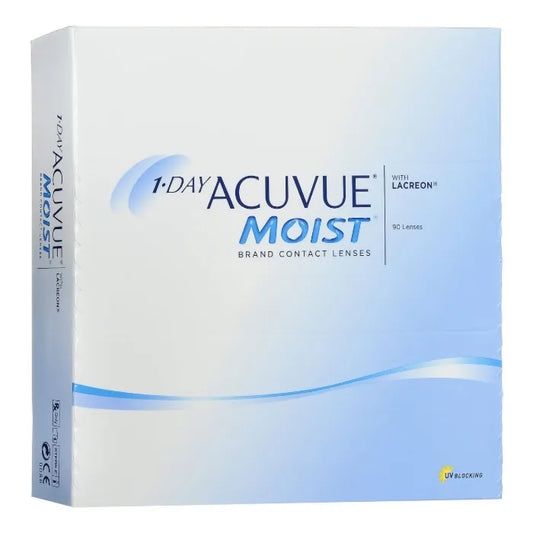 Acuvue Moist Contact Lenses 1 Day Replacement -2.75 BC/8.5 90 Units