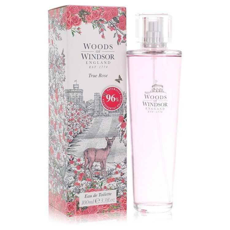 True Rose Eau De Toilette Spray By Woods of Windsor - Size: 100 ml Eau De Toilette Spray