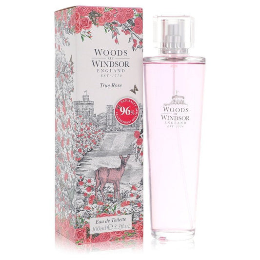 True Rose Eau De Toilette Spray By Woods of Windsor - Size: 100 ml Eau De Toilette Spray