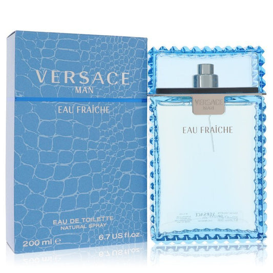 Versace Man Eau Fraiche Eau De Toilette Spray (Blue) By Versace - Size: 200 ml Eau Fraiche Eau De Toilette Spray