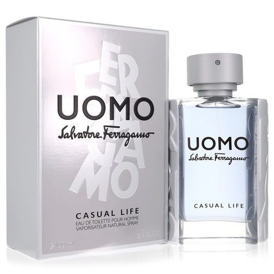 Salvatore Ferragamo Uomo Casual Life Eau De Toilette Spray By Salvatore Ferragamo - Size: 100 ml Eau De Toilette Spray