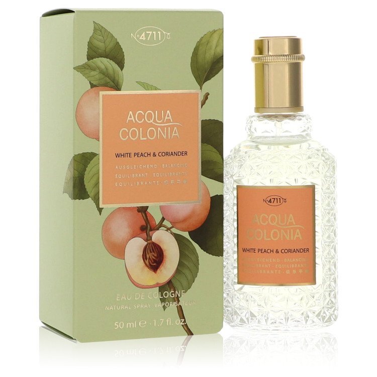 4711 Acqua Colonia White Peach & Coriander Eau De Cologne Spray (Unisex) By 4711 - Size: 50 ml Eau De Cologne Spray