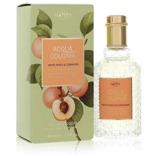 4711 Acqua Colonia White Peach & Coriander Eau De Cologne Spray (Unisex) By 4711 - Size: 50 ml Eau De Cologne Spray