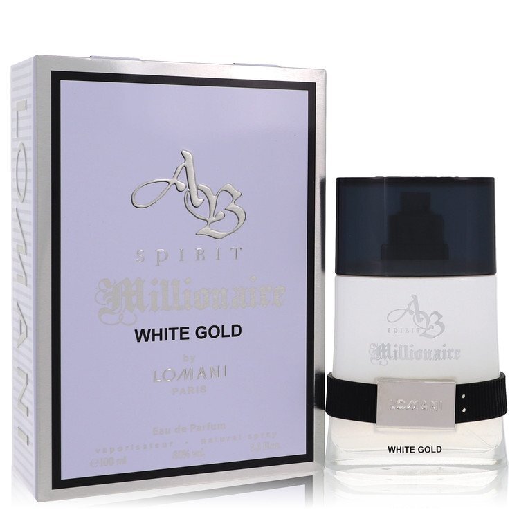 Ab Spirit Millionaire White Gold Eau De Parfum Spray By Lomani - Size: 100 ml Eau De Parfum Spray