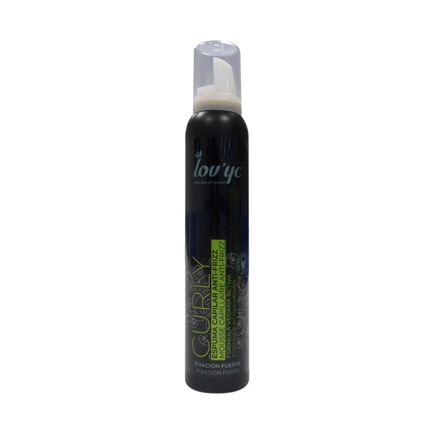 Elie Saab Lovyc Curly Espuma Capilar Anti-Frizz Formula Vegana Fijacion Fuerte 200ml