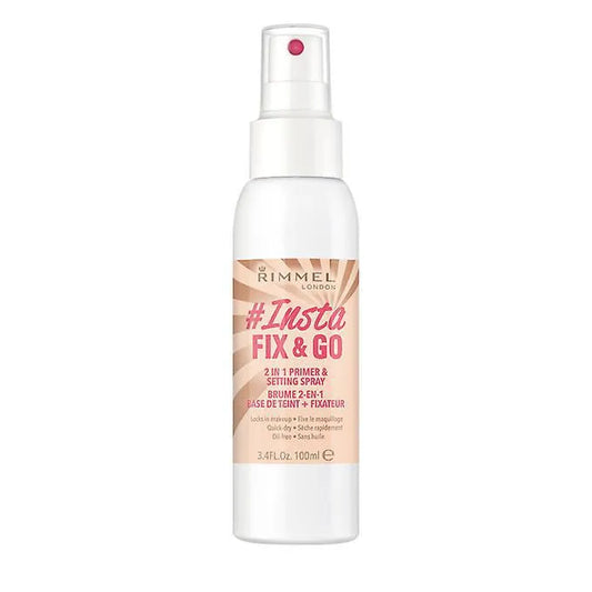Rimmel London Lasting Finish Fix y Go 2 In 1 Primer and Setting Spray 100