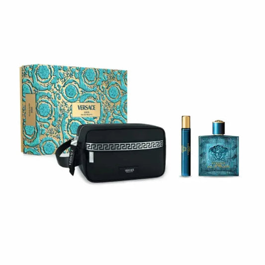 Versace Eros Eau De Toilette Spray 100ml Set 3 Pieces